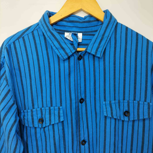 ヤーモ yarmo 20AW Boiler Suit Flannel Stripe ボイラースーツ ユーロワークつなぎ ストライプ柄ジャンプスーツ レディース L
