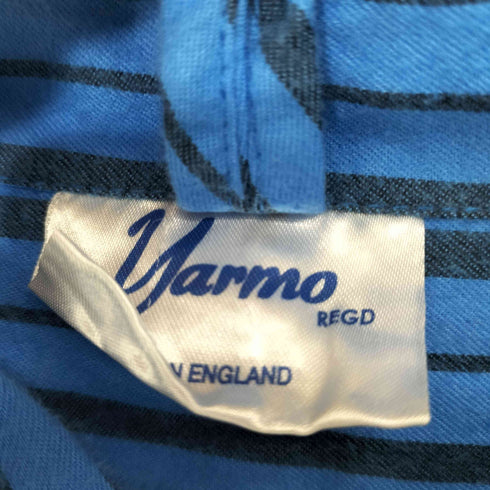 ヤーモ yarmo 20AW Boiler Suit Flannel Stripe ボイラースーツ ユーロワークつなぎ ストライプ柄ジャンプスーツ レディース L