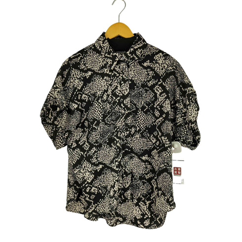 ザラ ZARA Animal Print Button Down Tunic Top レディース M