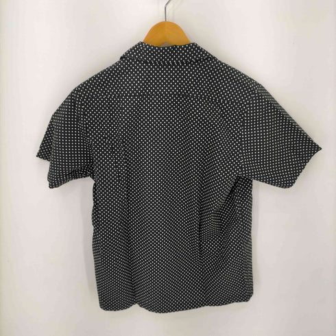ショット Schott ドット柄 コットン ワンポイント刺繍 S/S 開襟シャツ レディース JPN:S