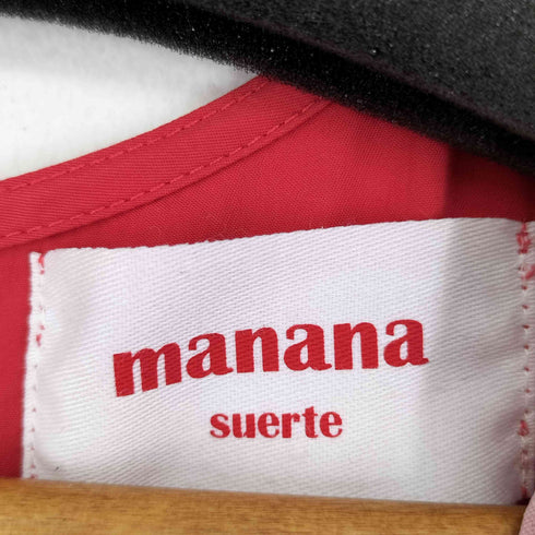 マナナ MANANA ギャザーポケットワンピース レディース FREE
