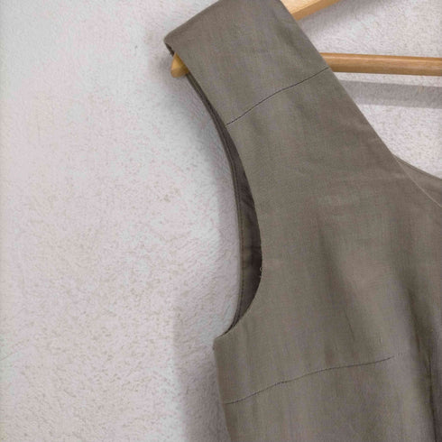 シンシアローリー Cynthia Rowley リネン混ノースリーブ刺繍ワンピース レディース