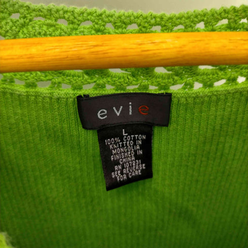evie 90S コットン ノースリーブカットソー レディース import:L