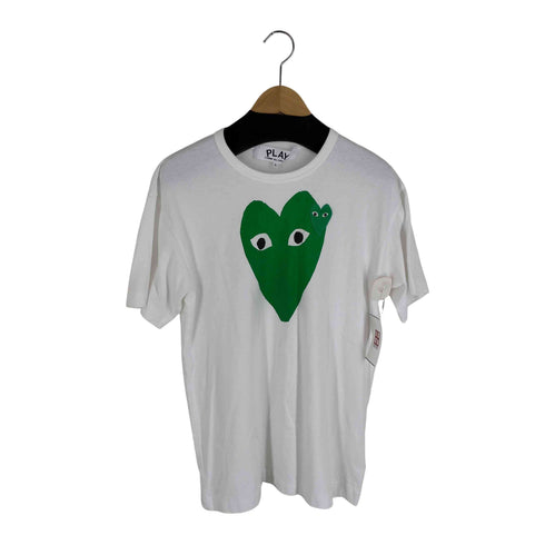 プレイコムデギャルソン PLAY COMME des GARCONS ハートプリント ワッペン 半袖Tシャツ メンズ JPN:L