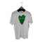 プレイコムデギャルソン PLAY COMME des GARCONS ハートプリント ワッペン 半袖Tシャツ メンズ JPN:L