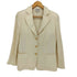 アルマーニコレツィオーニ ARMANI COLLEZIONI イタリア製 シルク混 ラメ 3B テーラードジャケット レディース EUR:42