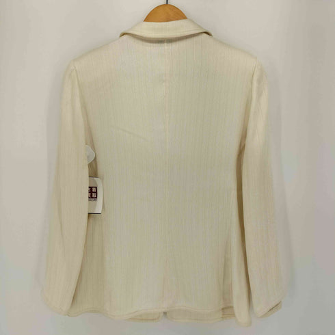 アルマーニコレツィオーニ ARMANI COLLEZIONI イタリア製 シルク混 ラメ 3B テーラードジャケット レディース EUR:42