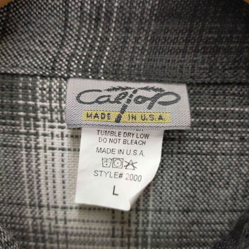 キャルトップ CALTOP USA製 開襟ネルシャツ メンズ L