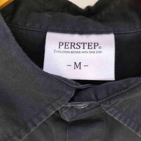 PERSTEP オーバーサイズ ポケットシャツ メンズ import:M