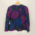 ハナエモリ HANAE MORI フランス製 シルク混 花柄 ノーカラージャケット レディース FR:38