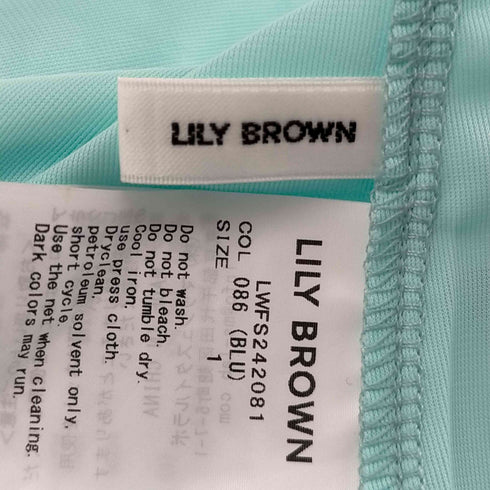 リリーブラウン Lily Brown ウエスト切り替えタフタスカート レディース 1