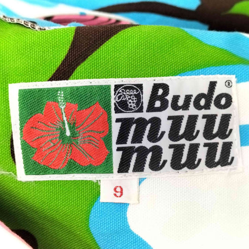 BUDO MUU MUU 花柄 ノースリーブ ハワイアンワンピース レディース 9