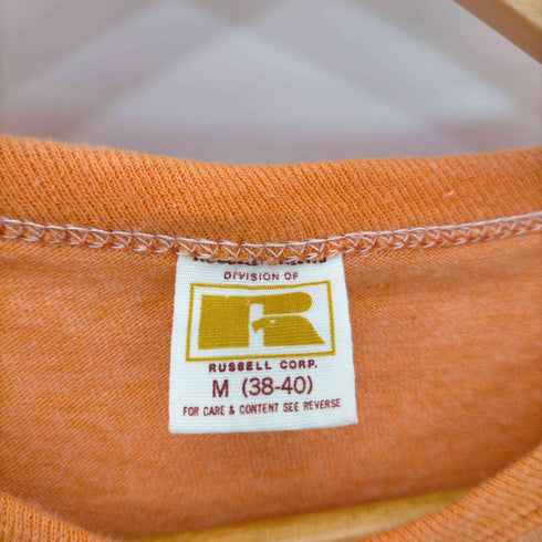 ラッセル Russell 70S 金タグ バックプリント S/S リンガーT メンズ 38-40