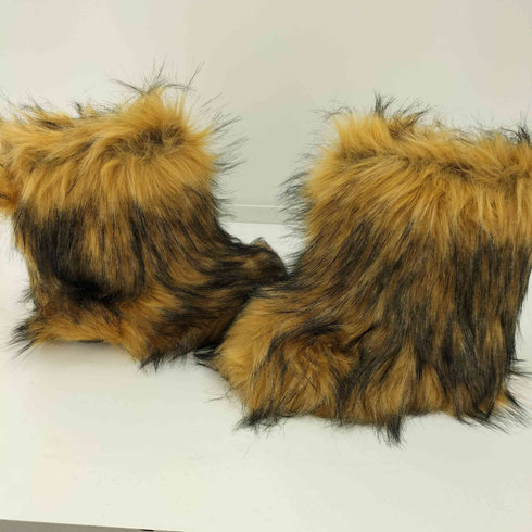 Y2K ファーブーツ 獣ブーツ レディース 38
