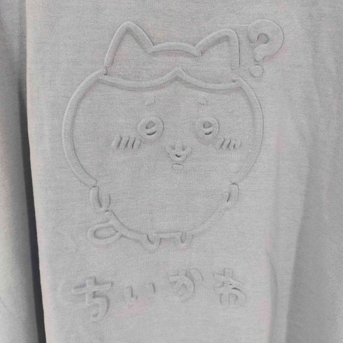 エンボス加工 クルーネックカットソー メンズ 3XL