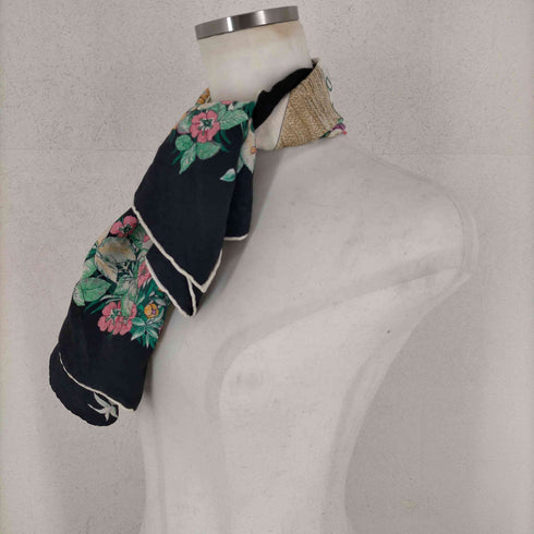 クリスチャンディオール Christian Dior 花柄シルクスカーフ レディース