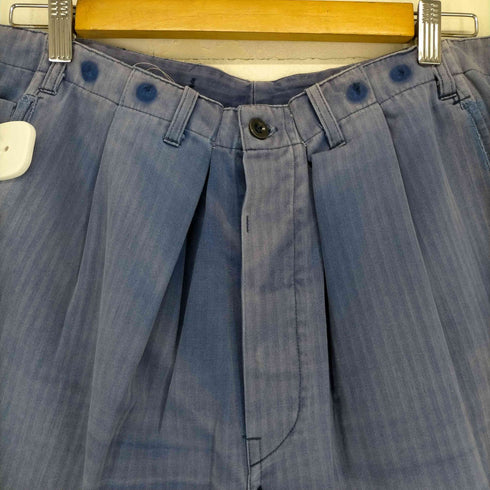 フレンチワーク ヘリンボーンワークパンツ メンズ