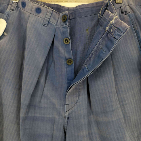 フレンチワーク ヘリンボーンワークパンツ メンズ
