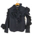 イッセイミヤケ ISSEY MIYAKE 03AW フリンジデザインコットンブラウス レディース JPN:2