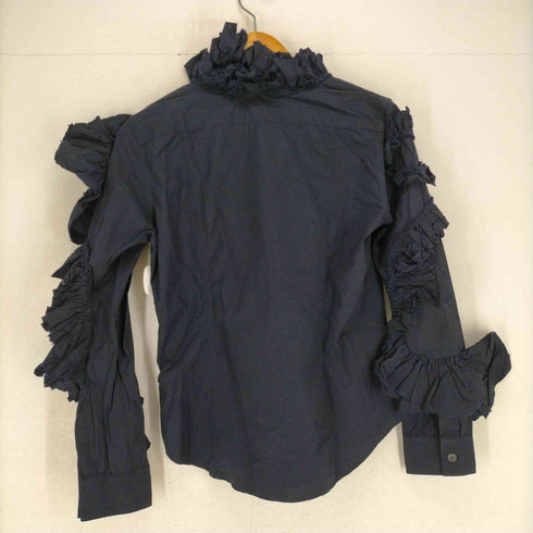 イッセイミヤケ ISSEY MIYAKE 03AW フリンジデザインコットンブラウス レディース JPN:2
