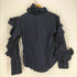 イッセイミヤケ ISSEY MIYAKE 03AW フリンジデザインコットンブラウス レディース JPN:2