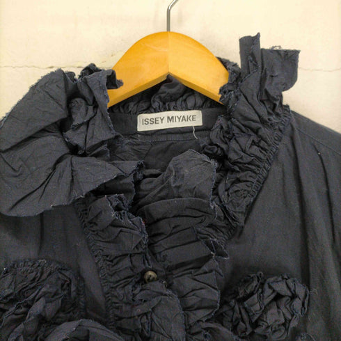イッセイミヤケ ISSEY MIYAKE 03AW フリンジデザインコットンブラウス レディース JPN:2