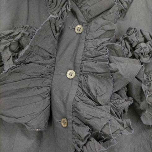 イッセイミヤケ ISSEY MIYAKE 03AW フリンジデザインコットンブラウス レディース JPN:2