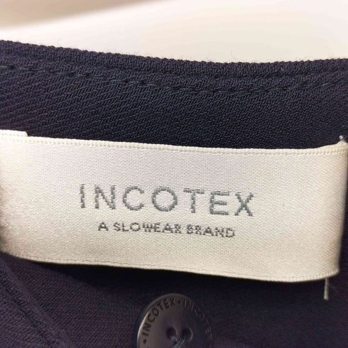 インコテックス INCOTEX レーヨン混 サイドライン ワイドパンツ レディース JPN:38