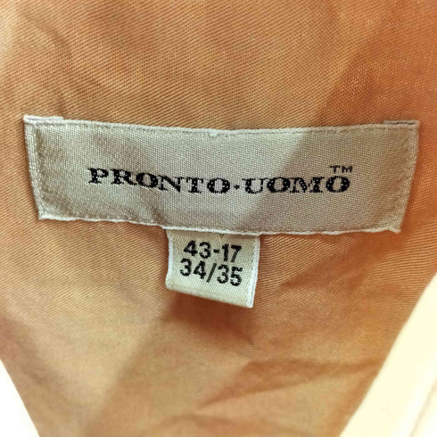 プロントウォモ PRONTO UOMO OLD イタリア製 長袖シャツ メンズ 43-17 34/35