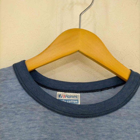ヘインズ Hanes USA製 ゴーストプリント ムービー リンガーTシャツ メンズ import:M