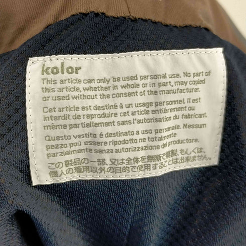 カラー kolor ウーリータフタ スラックスパンツ メンズ JPN:2