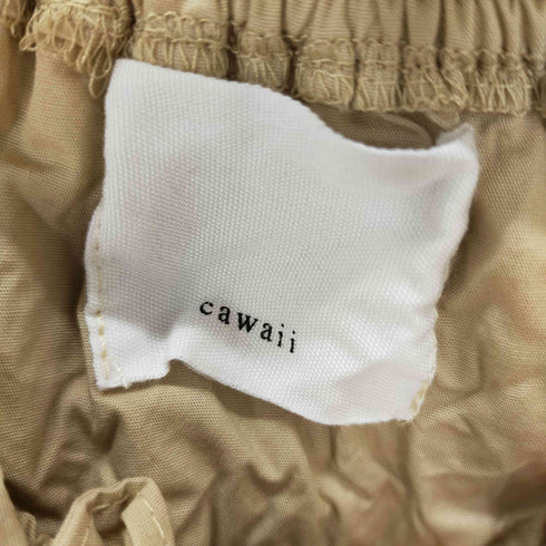 CAWAII クロップドワッフルブラウス レディース