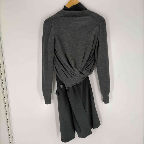 ジュンヤワタナベコムデギャルソン JUNYA WATANABE COMME des GARCONS AD2007 素材切り替え アンサンブルコート レディース SS