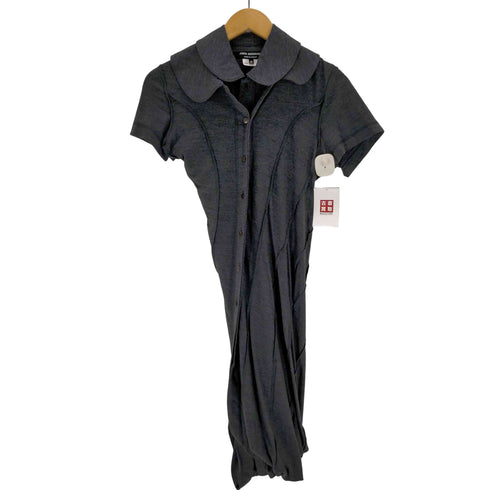 ジュンヤワタナベコムデギャルソン JUNYA WATANABE COMME des GARCONS AD2007 変形ボタン ラウンドカラー レイヤードワンピース レディース SS