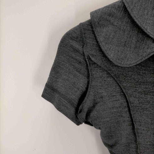 ジュンヤワタナベコムデギャルソン JUNYA WATANABE COMME des GARCONS AD2007 変形ボタン ラウンドカラー レイヤードワンピース レディース SS