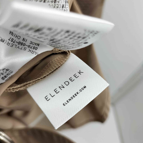 エレンディーク ELENDEEK サイドプリーツハーフニットワンピース レディース JPN:2