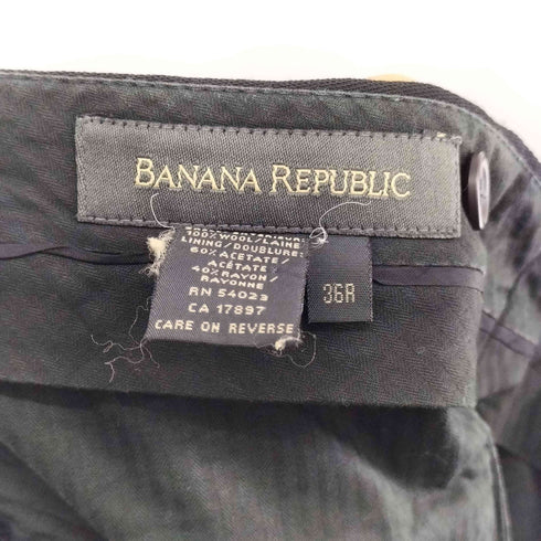 バナナリパブリック BANANA REPUBLIC 00s イタリア製 レーヨン混 ワイドストレートスラックスパンツ メンズ 36R
