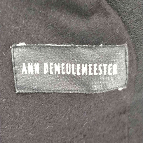 アンドゥムルメステール Ann DEMEULEMEESTER ポルトガル製 オリゾンティタグ 本人期 襟裏ヘリンボーン ウールチェスターコート メンズ XXS