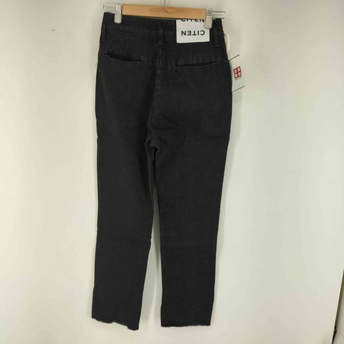 シテン CITEN ハイライズスリットスラックス デニムパンツ レディース JPN:M