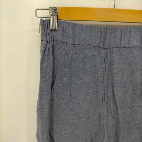 マカフィー MACPHEE 20AW コットン レーヨン リネン セミワイドパンツ レディース 36