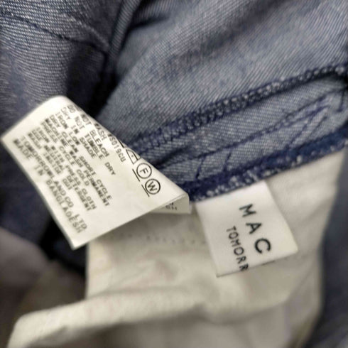 マカフィー MACPHEE 20AW コットン レーヨン リネン セミワイドパンツ レディース 36