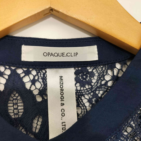 オペークドットクリップ OPAQUE.CLIP MIZOROGI レースシャツブラウス レディース FREE