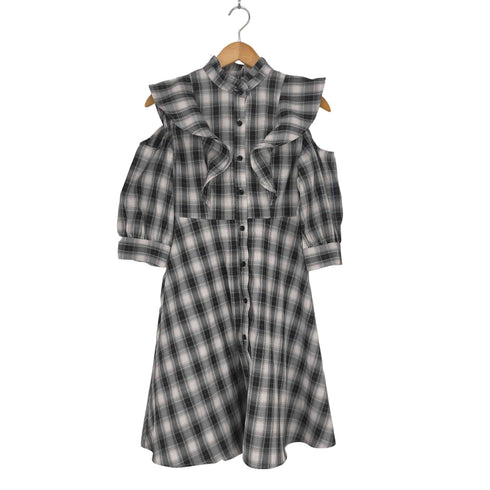 ティティアンドコー titty&Co ラッフルチェックワンピース レディース JPN:M