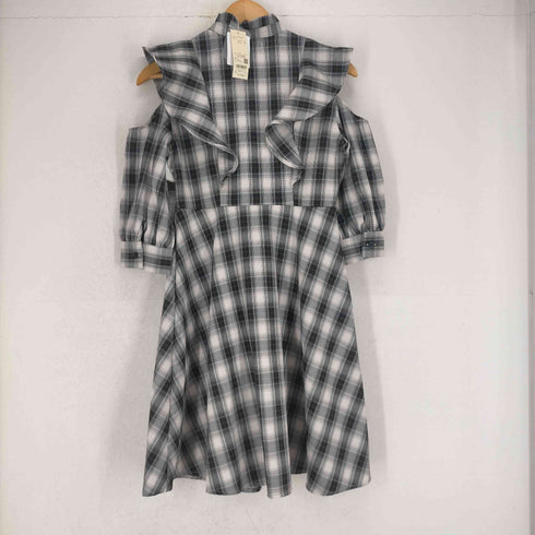 ティティアンドコー titty&Co ラッフルチェックワンピース レディース JPN:M