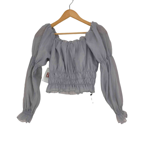 ワンウェイ one way パワーショルダーギャザーブラウス レディース FREE