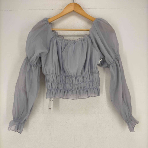 ワンウェイ one way パワーショルダーギャザーブラウス レディース FREE