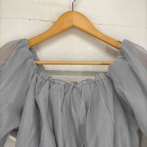 ワンウェイ one way パワーショルダーギャザーブラウス レディース FREE