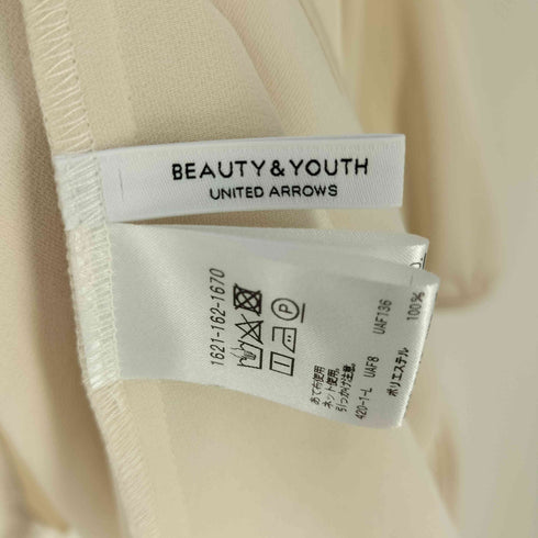 ビューティーアンドユースユナイテッドアローズ BEAUTY & YOUTH UNITED ARROWS サテンギャザー7分袖 ブラウス レディース FREE