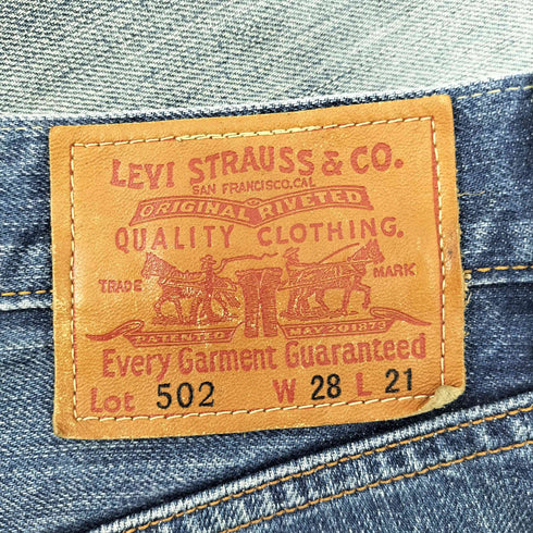 リーバイス Levis 502 ジップフライ クロップド デニム パンツ サークルR メンズ W28 L21