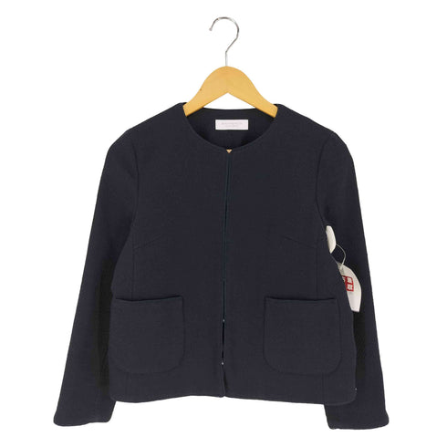 ビューティーアンドユースユナイテッドアローズ BEAUTY & YOUTH UNITED ARROWS ミックスツイード ツイル 9分袖 ノーカラージャケット レディース JPN:M